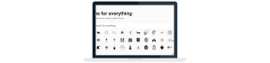 Screen capture of Noun Project tool